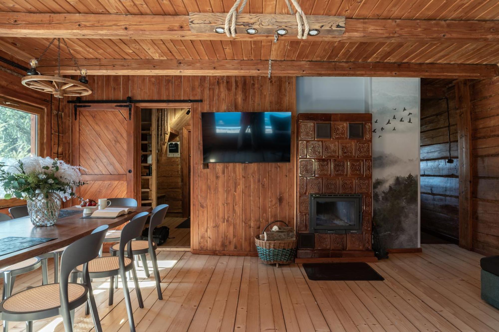 Polana Slowikowa 5 Star- Domek W Gorach Z Jacuzzi, Sauna,Basen,Ogrod Z Lasem, Kominek I Narty Stroza  المظهر الخارجي الصورة